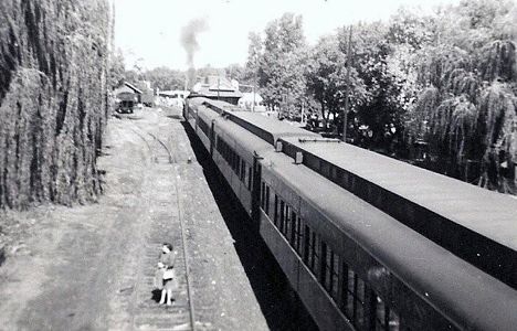 Passenger train at Flushing